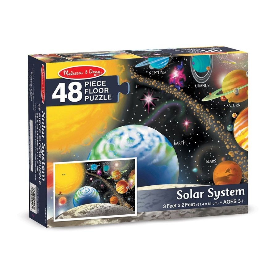 Discounted Melissa And Doug Solar System Floor Puzzle 48pc