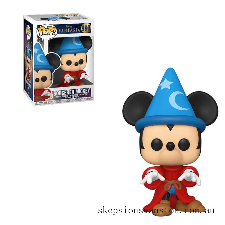 Clearance Disney Fantasia 80th Sorcerer Mickey Pop! Vinyl Figure