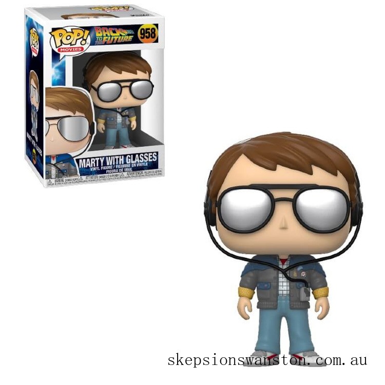 Clearance Back to the Future Marty with Glasses Funko Pop! Vinyl