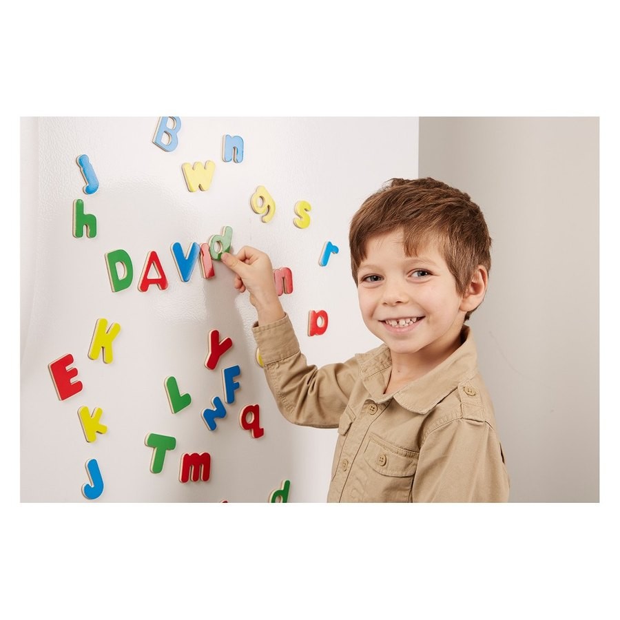 Discounted Melissa & Doug Deluxe Magnetic Letters and Numbers Set With 89 Wooden Magnets