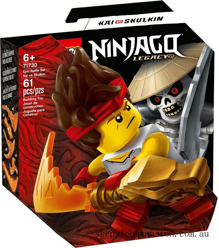 Outlet Sale LEGO NINJAGO® Epic Battle Set - Kai vs. Skulkin