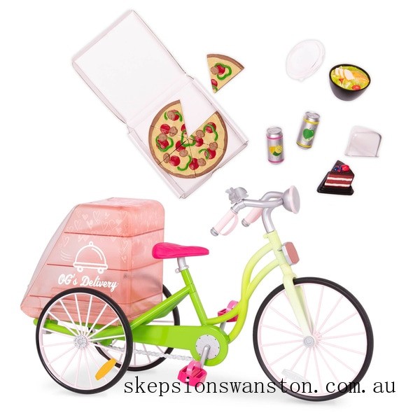 Genuine Our Generation Food Delivery Bike