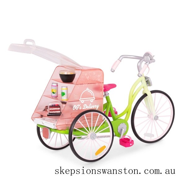 Genuine Our Generation Food Delivery Bike