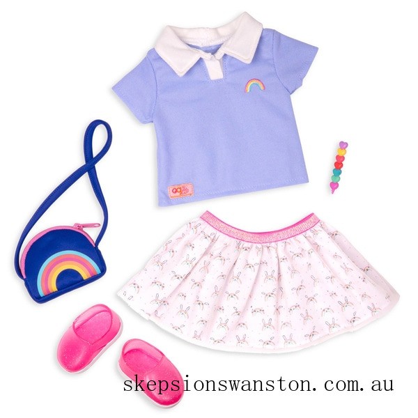 Genuine Our Generation Rainbow Academy Outfit