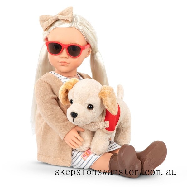 Genuine Our Generation Marlow Doll and Guide Dog
