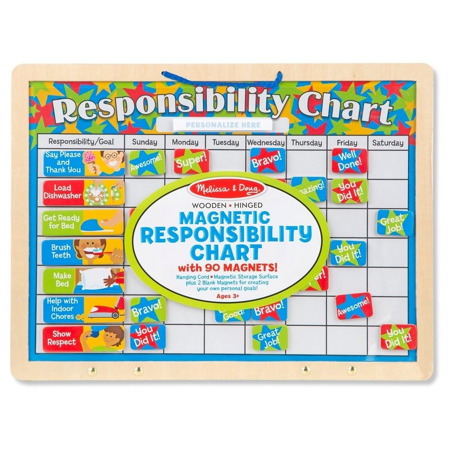 Limited Sale Melissa & Doug Magnetic Responsibility Chart