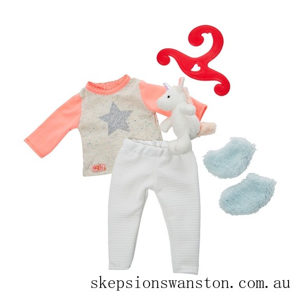 Clearance Sale Our Generation Unicorn Pyjama Outfit