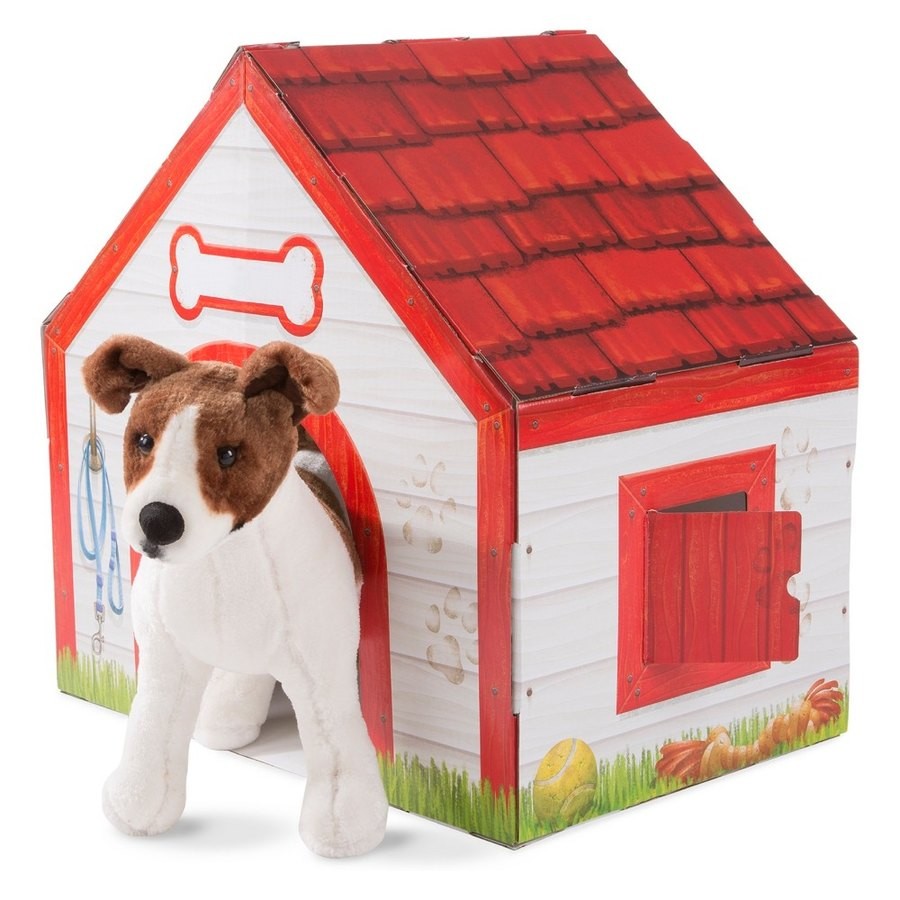 Limited Sale Melissa & Doug Doghouse Plush Pet Playhouse