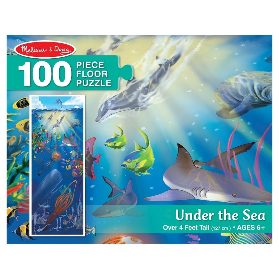 Limited Sale Melissa And Doug Under The Sea Jumbo Floor Puzzle 100pc