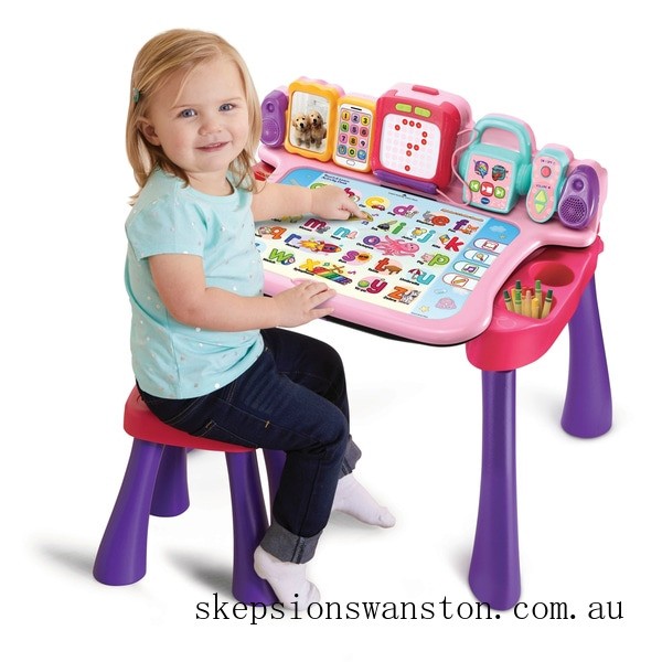 Genuine VTech Touch & Learn Activity Desk Pink