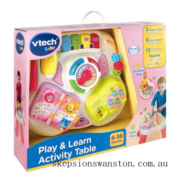 Genuine VTech Learning Activity Table Pink