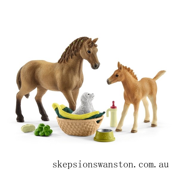Outlet Sale Schleich Horse Club Sarah's Baby animal care