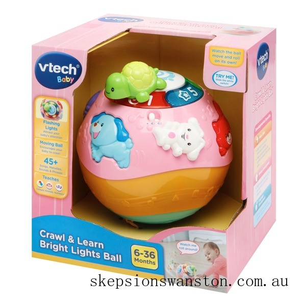 Discounted VTech Crawl & Learn Bright Lights Ball Pink