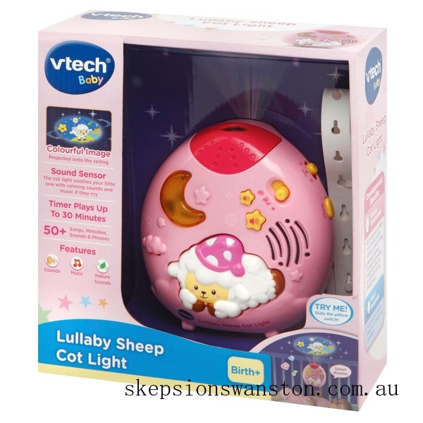 Clearance Sale VTech Lullaby Sheep Cot Light - Pink