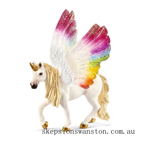 Clearance Sale Schleich Winged Rainbow Unicorn