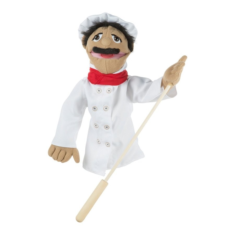 Sale Melissa & Doug Chef Puppet With Detachable Wooden Rod