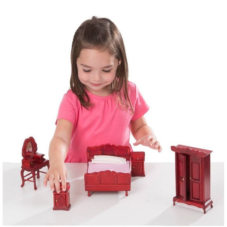 Limited Sale Melissa & Doug Classic Victorian Wooden and Upholstered Dollhouse Furniture (35pc)