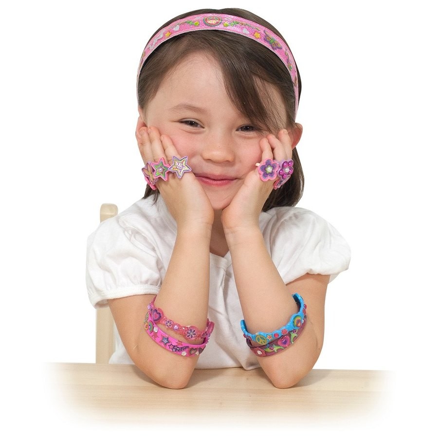 Sale Melissa & Doug Design-Your-Own Jewelry-Making Kits - Bangles, Headbands, and Bracelets