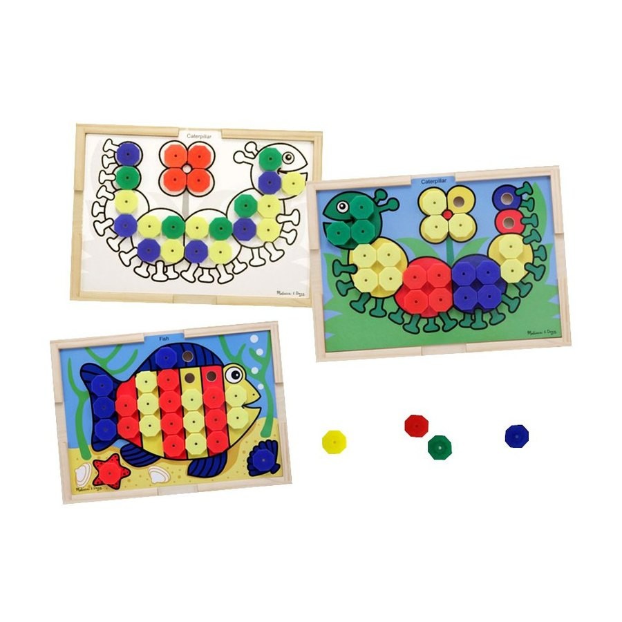 Sale Melissa & Doug Sort and Snap Color Match - Sorting and Patterns Educational Toy