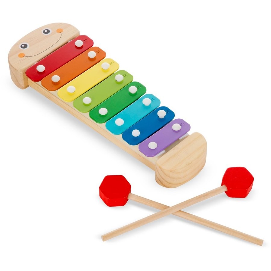 Sale Melissa & Doug Caterpillar Xylophone Musical Toy With Wooden Mallets