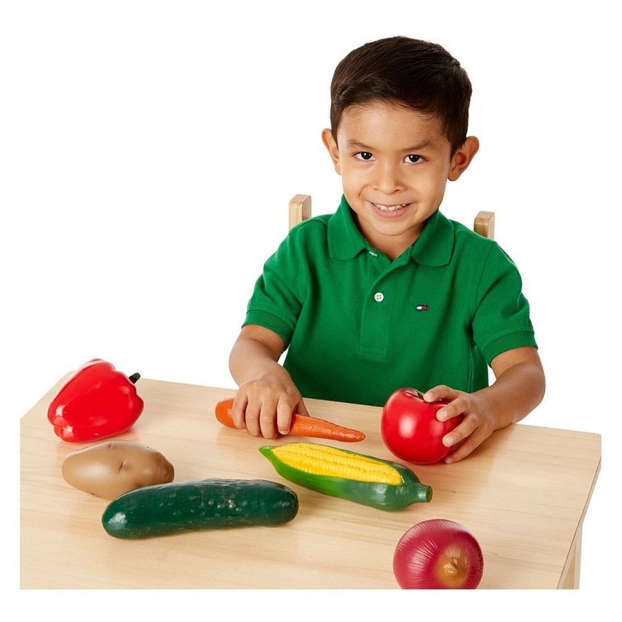 Limited Sale Melissa & Doug Playtime Produce Vegetables Play Food Set With Crate (7pc)