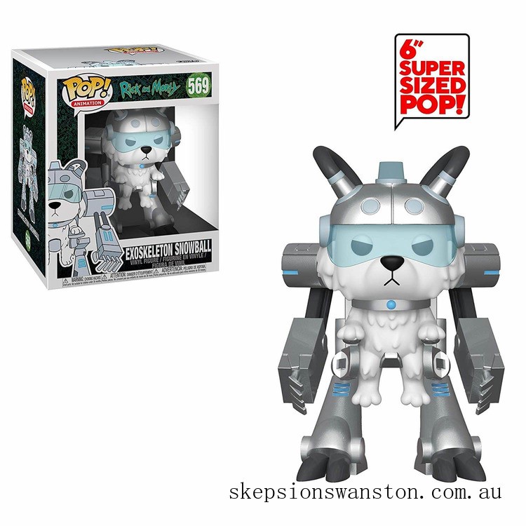 Limited Only Rick and Morty Snowball in Mech Suit 6 Inch Funko Pop! Vinyl