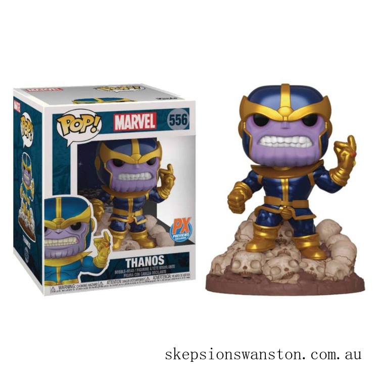 Limited Only PX Previews EXC Marvel Thanos Snap 6-Inch Deluxe Funko Pop! Vinyl
