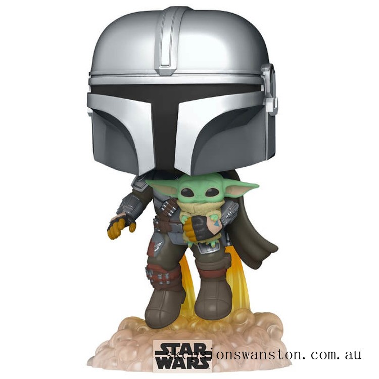 Limited Only Star Wars The Mandalorian Mandalorian Flying with Jet Funko Pop! Vinyl