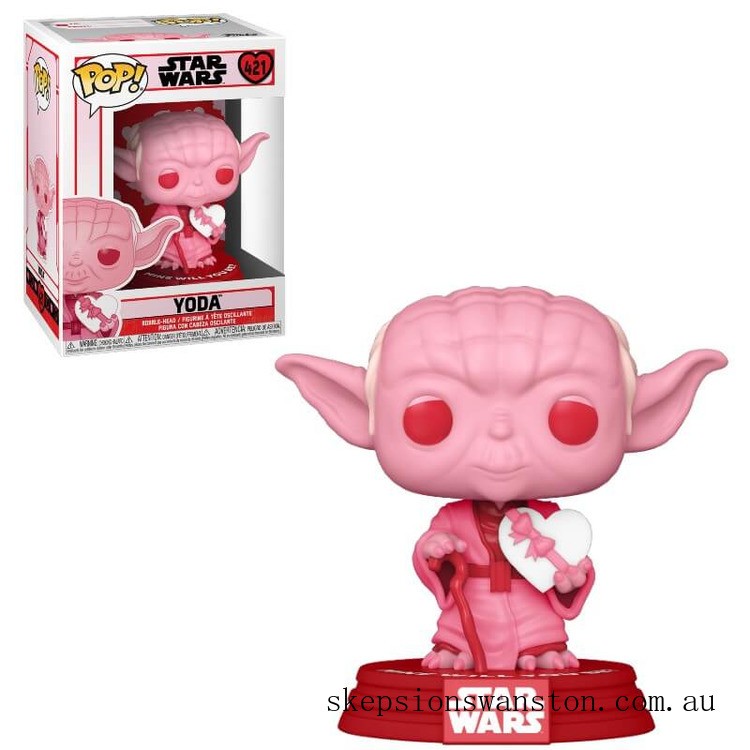 Limited Only Star Wars Valentines Yoda with Heart Funko Pop! Vinyl