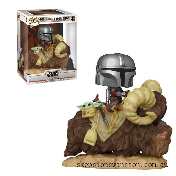 Limited Only Star Wars The Mandalorian on Bantha with The Child (Baby Yoda) Funko Pop! Vinyl