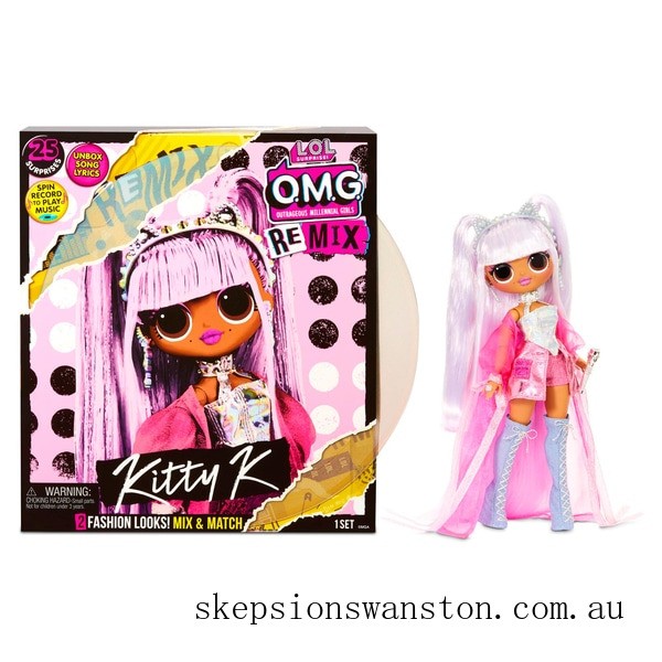 Clearance Sale L.O.L. Surprise! O.M.G. Remix Kitty K Fashion Doll