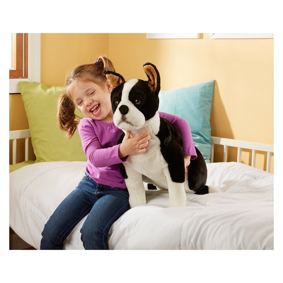 Sale Melissa & Doug Giant Boston Terrier - Lifelike Stuffed Animal Dog