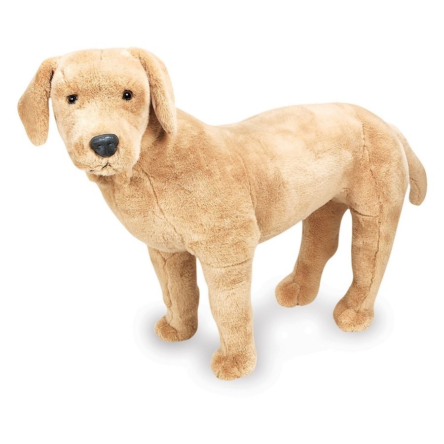 Sale Melissa & Doug Giant Yellow Labrador - Lifelike Stuffed Animal Dog (nearly 2 feet tall)
