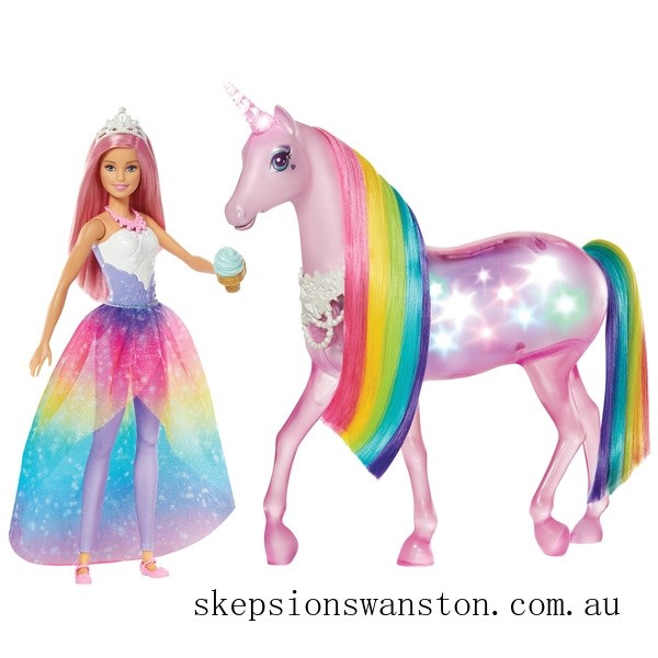 Outlet Sale Barbie Dreamtopia Magical Lights Unicorn