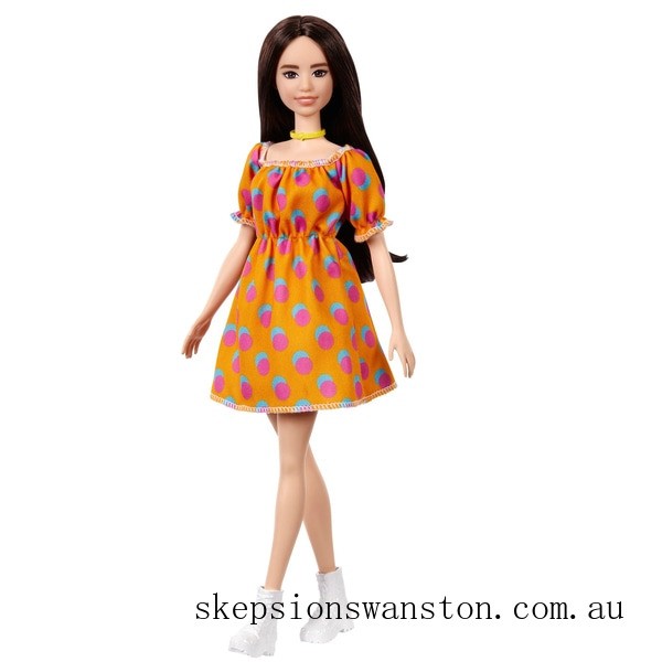 Genuine Barbie Fashionista Doll 160 - Orange Fruit Dress