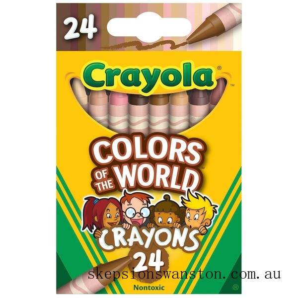 Special Sale Crayola Colours of the World 24 Crayons