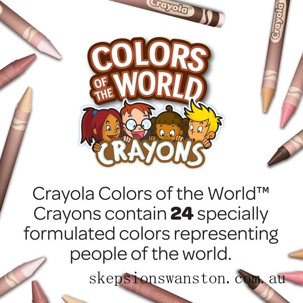 Outlet Sale Crayola Colours of the World 24 Pencils