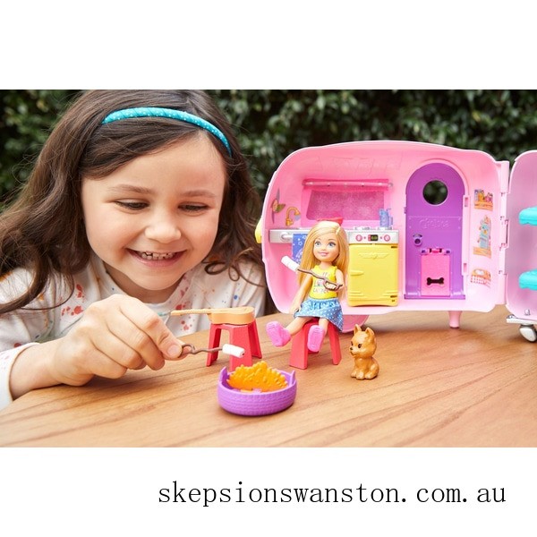 Special Sale Barbie Club Chelsea Camper with Accessories