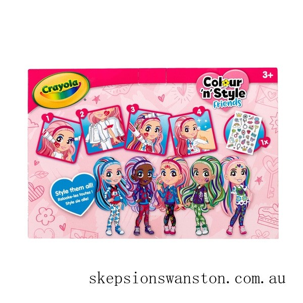 Clearance Sale Crayola Colour n Style Friends Deluxe Playset – Rose