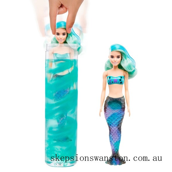 Genuine Barbie Colour Reveal Mermaid Doll with 7 Surprises Assortment