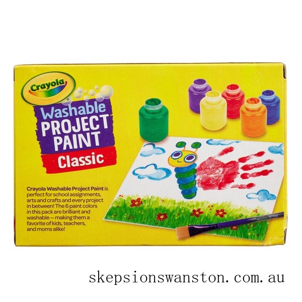 Outlet Sale Crayola 6 Washable Kids Paint