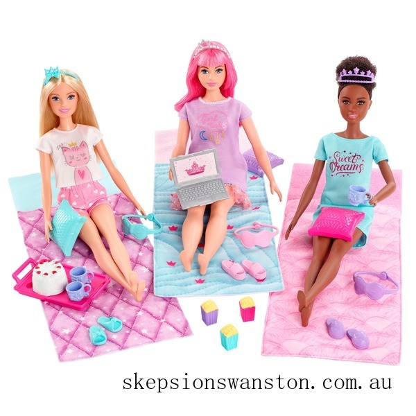 Outlet Sale Barbie Princess Adventure Slumber Party Sleepover Playset