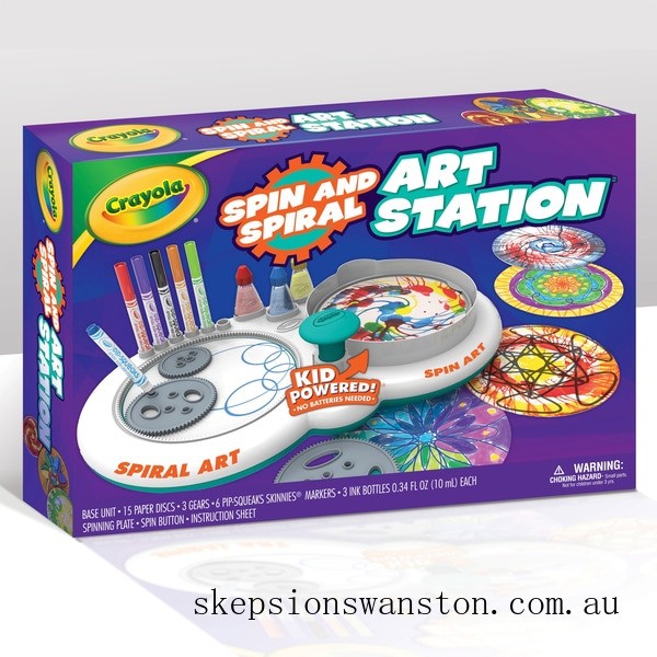 Genuine Crayola Spin and Spiral Art Station