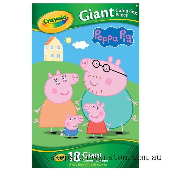 Genuine Crayola Peppa Pig Giant Colouring Pages Book