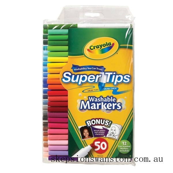 Special Sale Crayola Super Tips 50 Washable Markers