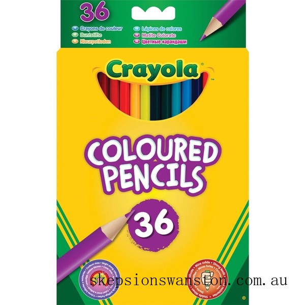 Genuine Crayola 36 Coloured Pencils