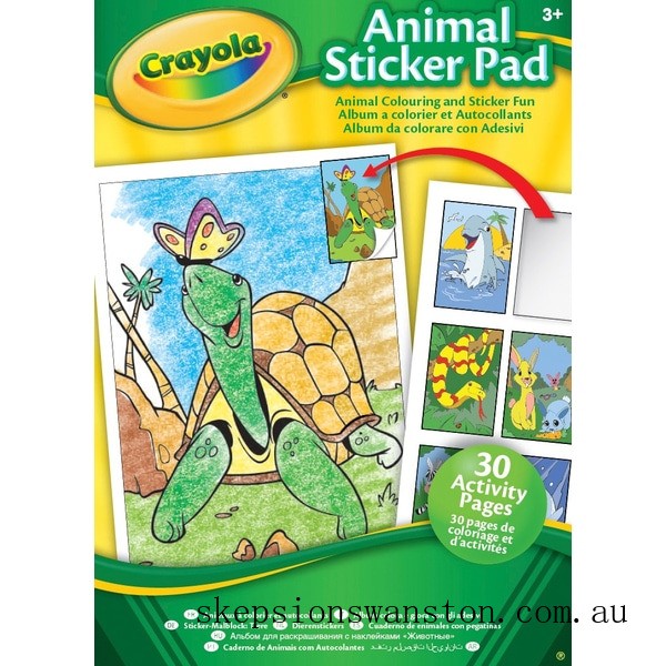 Discounted Crayola Animal & Activity Sticker Pads - Assortment