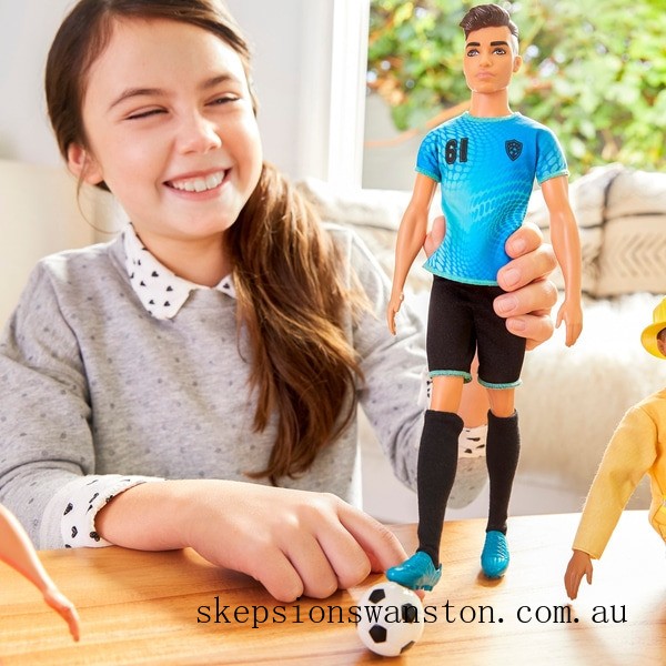 Discounted Barbie Careers Ken Doll Soccer Player