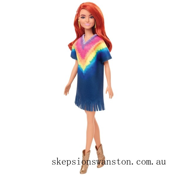 Discounted Barbie Fashionista Doll 141 Tie Dye Dress