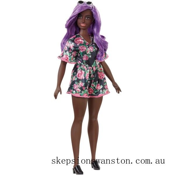 Discounted Barbie Fashionista Doll 125 Rosey Dress